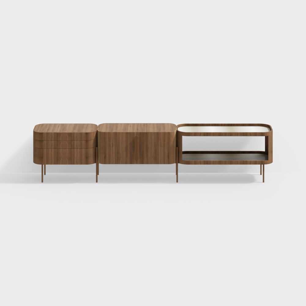 Urban Living Room Cabinet 3D model