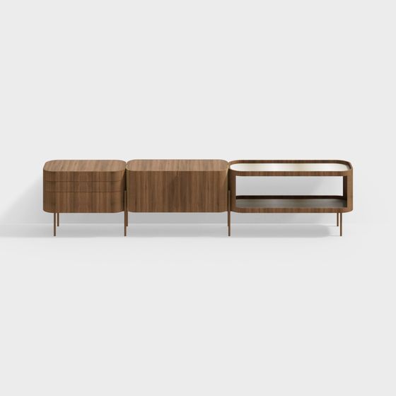 Urban Living Room Cabinet 3D model