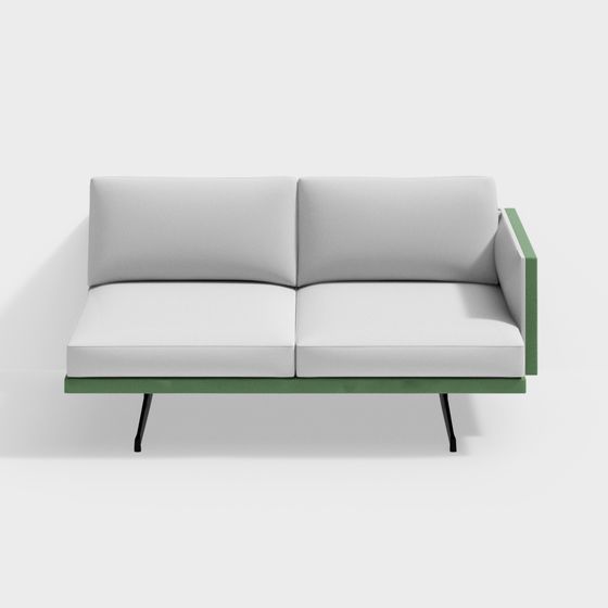 Urban Comfort 3D model Sofa for Modern Spaces