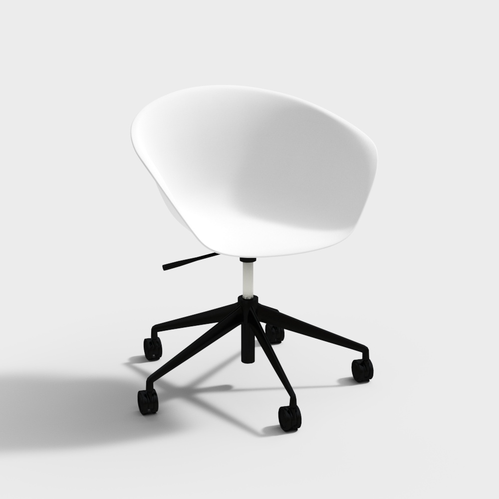 Silla con 5 ruedas Arper Duna02 - polipropileno