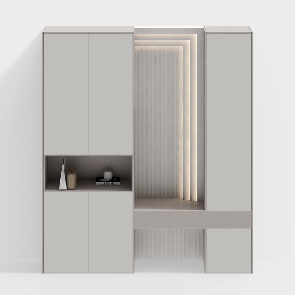 Entrance shoe cabinet