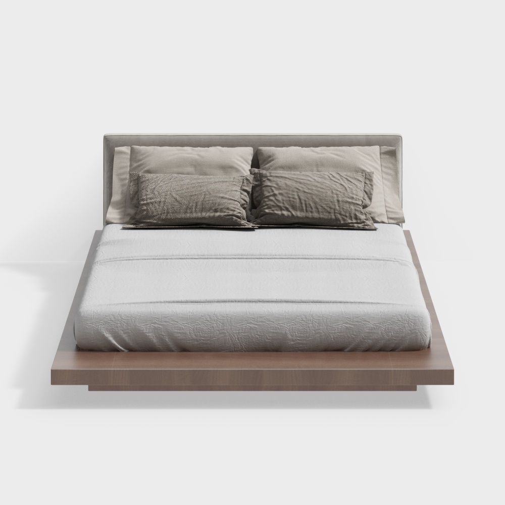 和碧知峰民宿のダブルベッド