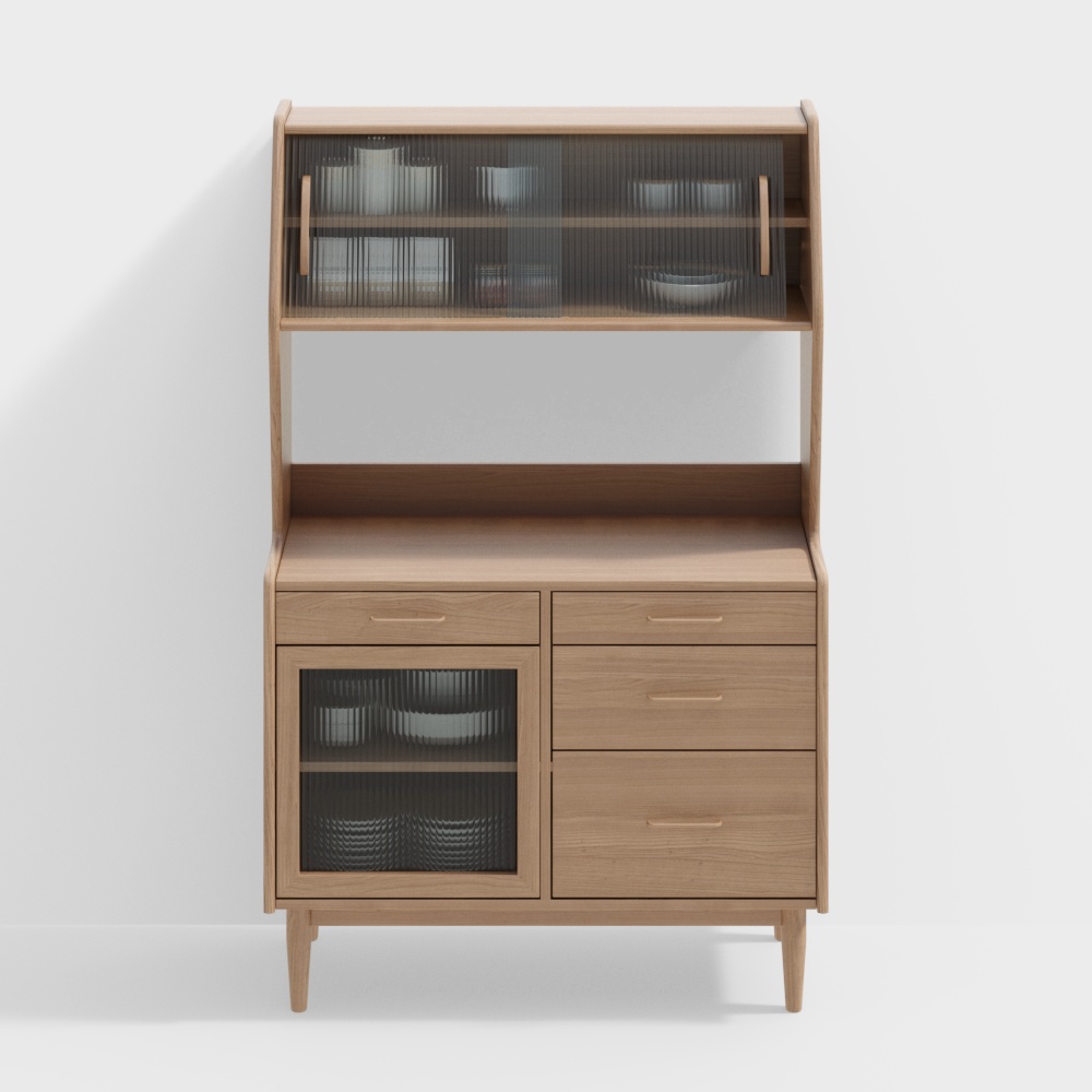 Tủ gỗ nguyên khối kiểu Bắc Âu