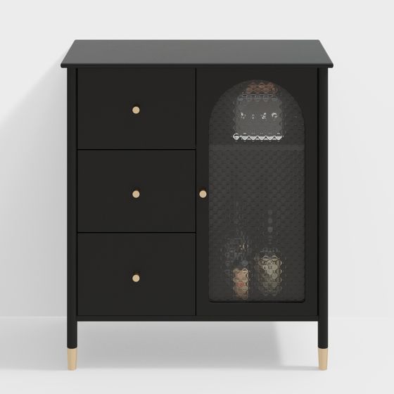 Urban Corner Storage Cabinet 3D model