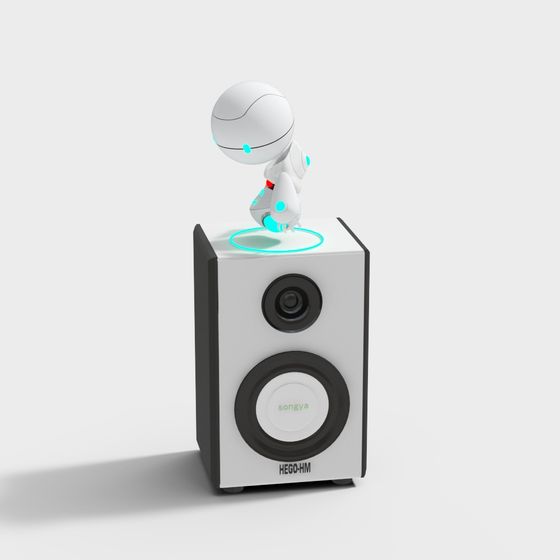 Smart Speaker Robot 3D model