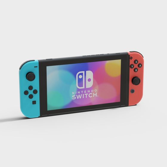 Nintendo Switch 3D Model for Creative Projects