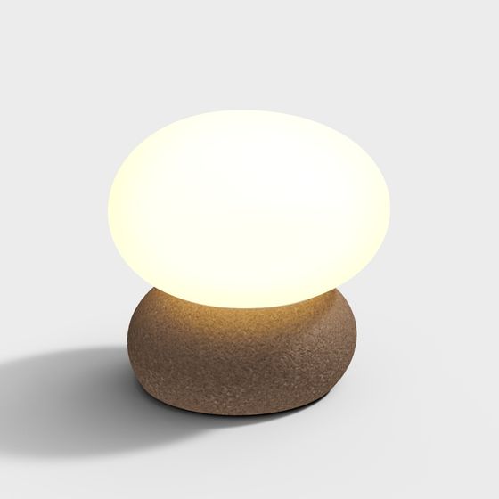 Rock Lamp 3D model - Nature Meets Technology