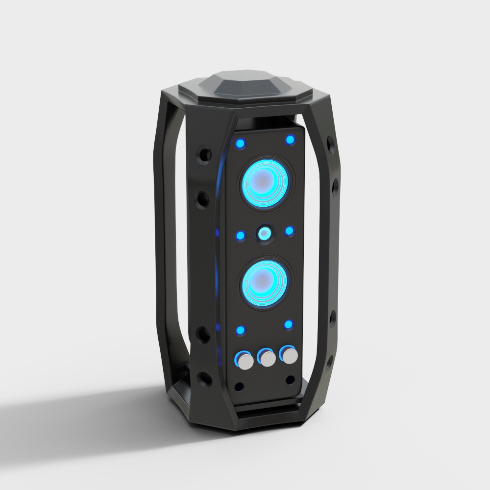 Futuristic Eye 3D model for Design Projects