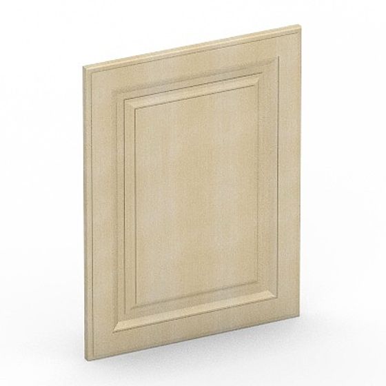 Classic Wooden Door 3D model