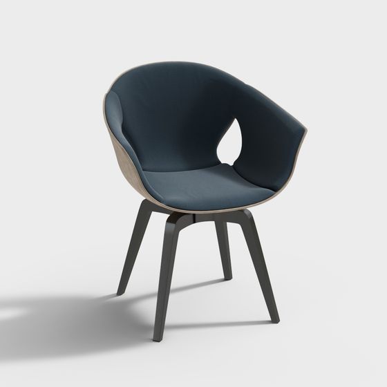 Curve Comfort Chair 3D Model