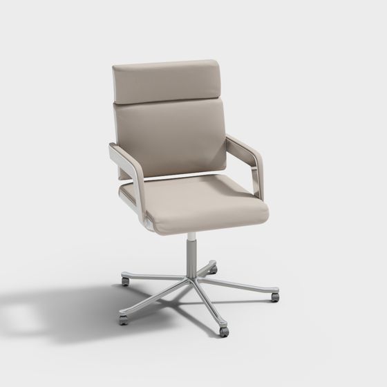Elegant Low-Polygon Office Chair 3D model