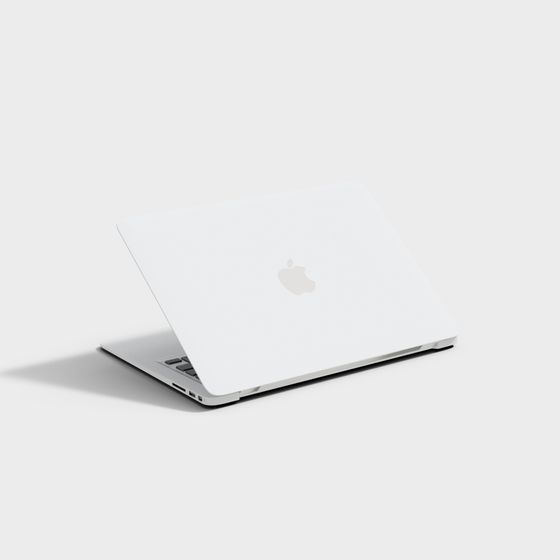 Sleek Low-Poly Laptop 3D model
