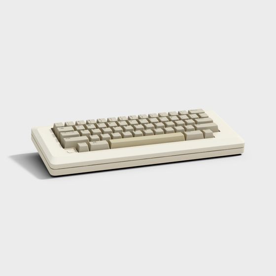Vintage Keyboard 3D model for Creative Projects