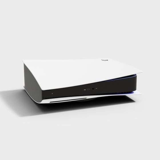 Futuristic Living Room TV Stand 3D model