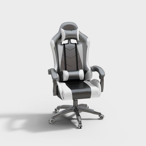 Stylish Low Poly Office Chair 3D Model