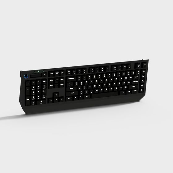 Low Polygon Keyboard 3D model