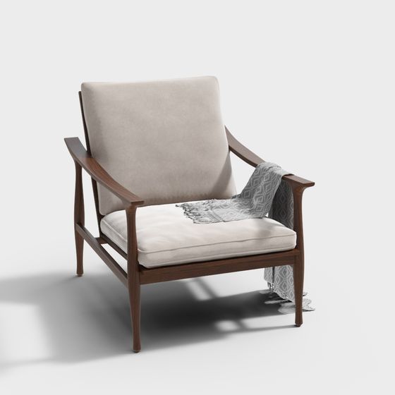 Mid-Century Modern Armchair 3D model