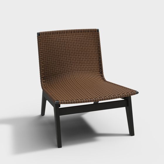 Chic Woven Chair 3D model for Contemporary Spaces