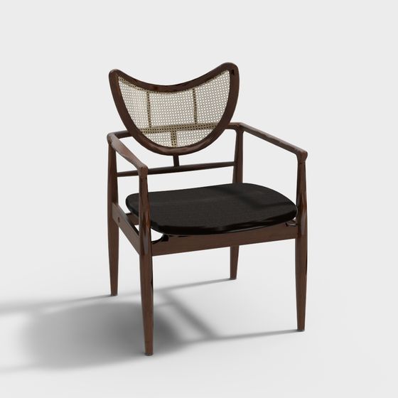 Mid-Century Modern Chair 3D model for Creative Projects