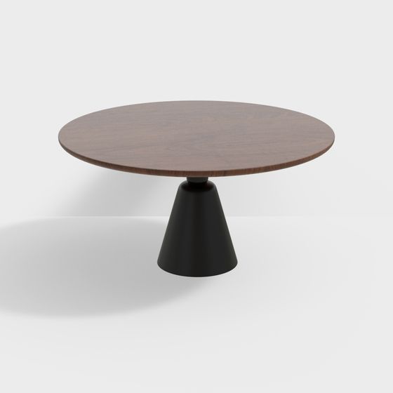 ZG-115 Dining Table 3D Model in Brown