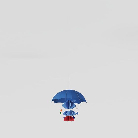 Hanging Umbrella 3D Model for Creative Projects