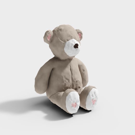 Low Poly Teddy Bear 3D model