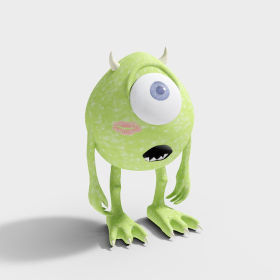 Green Monster Low Poly 3D model