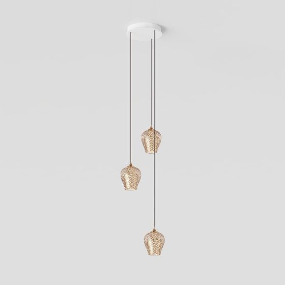 โคมไฟชิ้นเนย สามหัว ส่องสว่าง