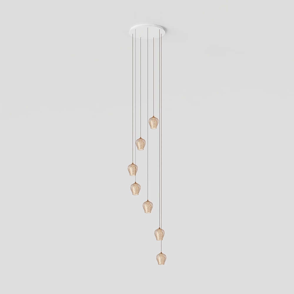 Stylish Hanging Lamp 3D model for Modern Interiors