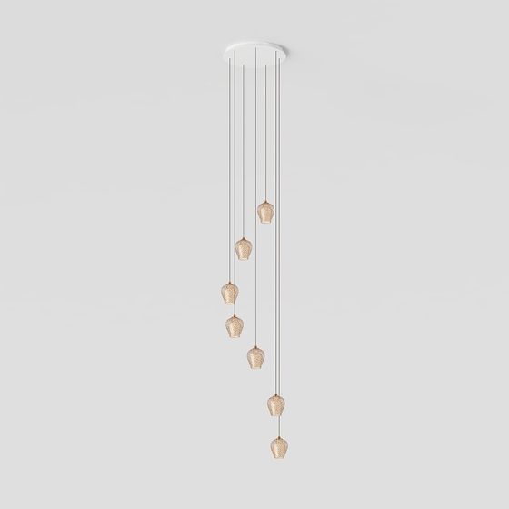 Elegant Hanging Lamp 3D model for Contemporary Spaces