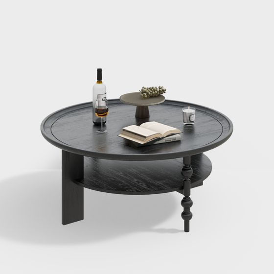 Stylish Low-Polygon Coffee Table 3D model