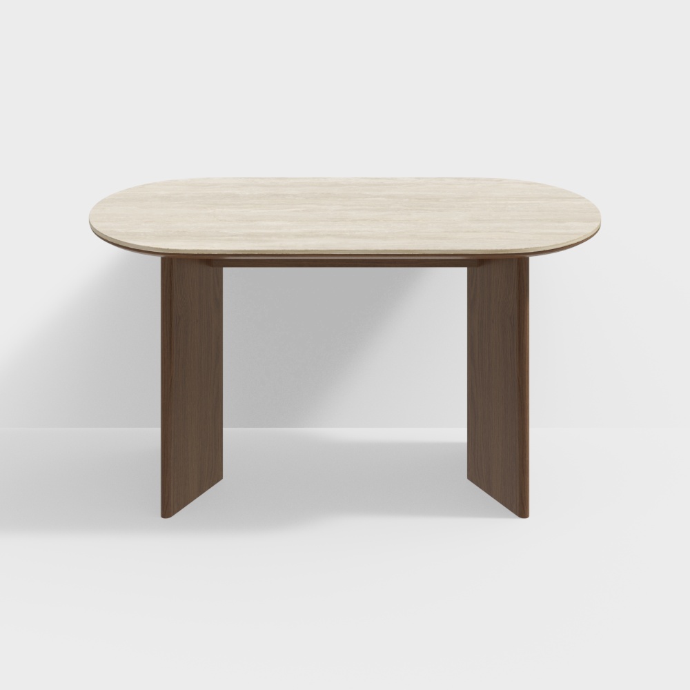 Vintage Style 1.4m Dining table Savannah Series BSFNF2643 Medieval Color