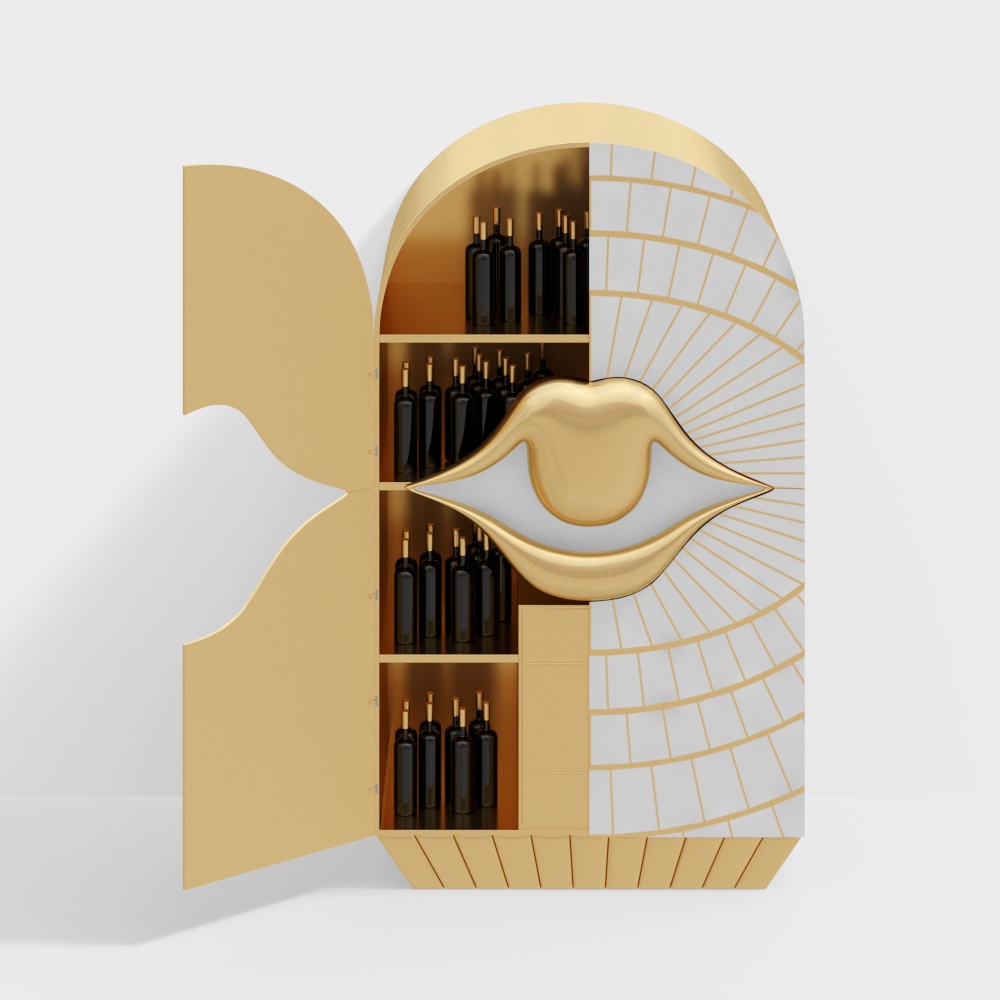 Pharaoh Wine Cabinet 3D model