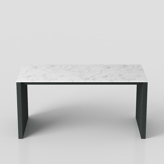 Elegant Marble Dining Table 3D model