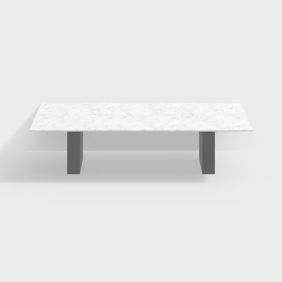 Modern Marble Dining Table 3D model