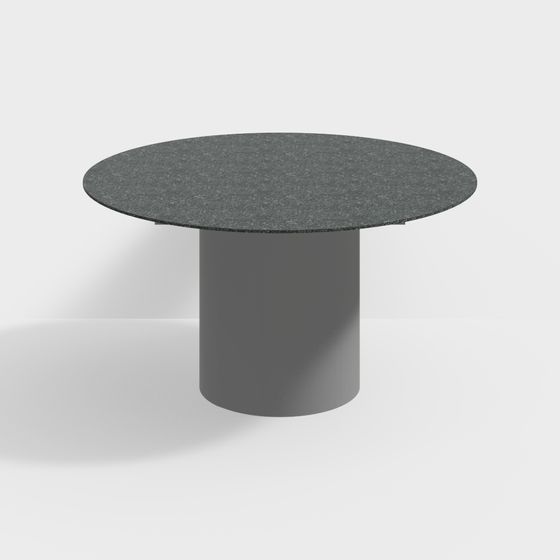 Modern Minimalist Cylinder Dining Table 3D model