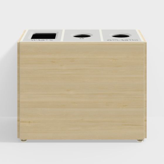 Stylish Eco-Friendly Trash Bin 3D model for Modern Spaces