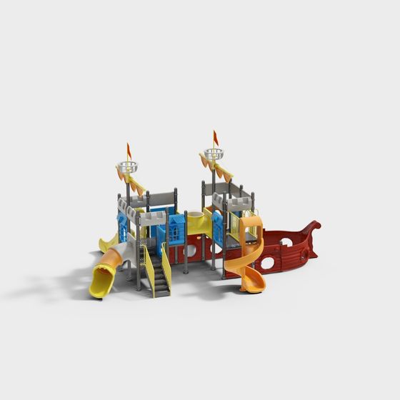 Pirate Ship Playground 3D model