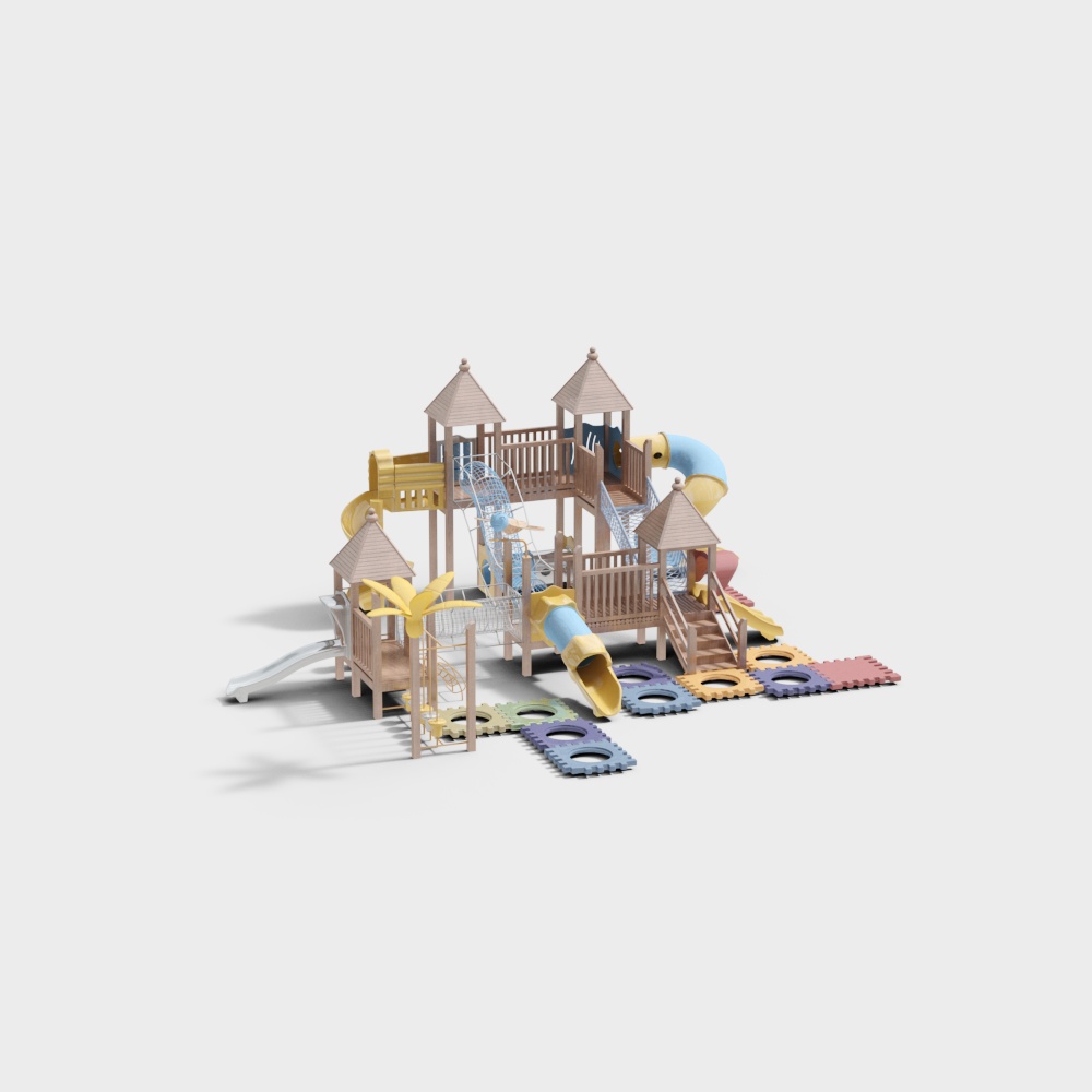 Combinaison de toboggan de terrain de jeux pour enfants