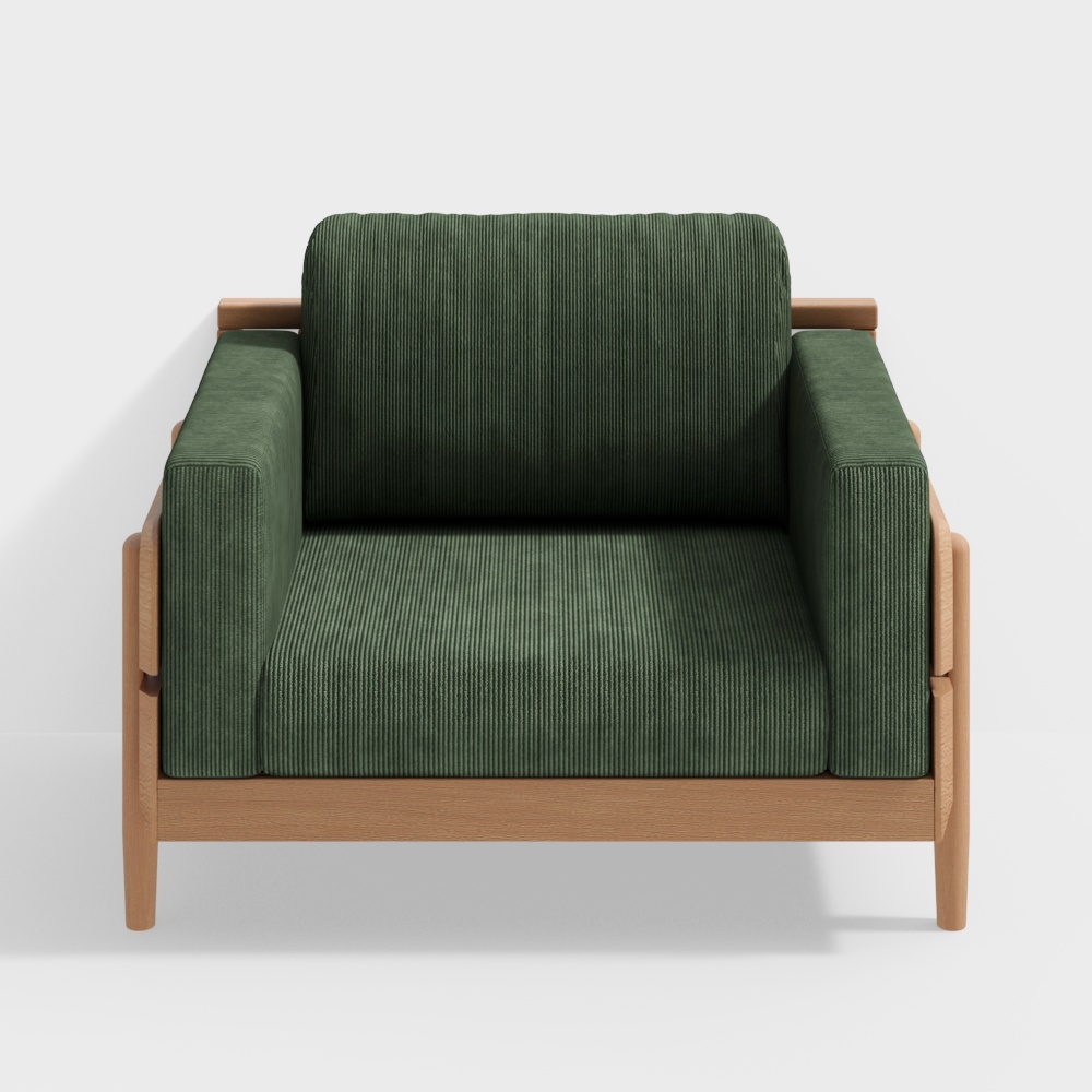 อารากุระ แลนเกจ - โซฟานากาโน่ - ที่นั่งเดียว - โซฟาไม้