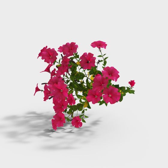 Colorful Flower 3D Model - 'Flower Bunch' for Creative Projects