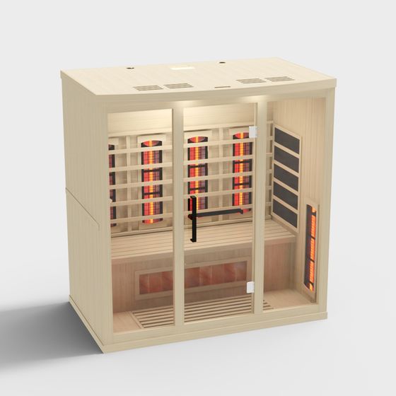 Contemporary Indoor Sauna 3D model