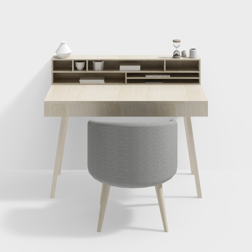 Escritorio de trabajo de madera