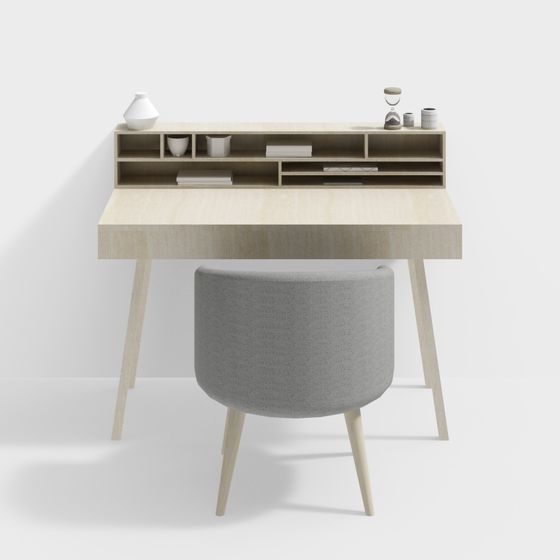 Escritorio de trabajo de madera