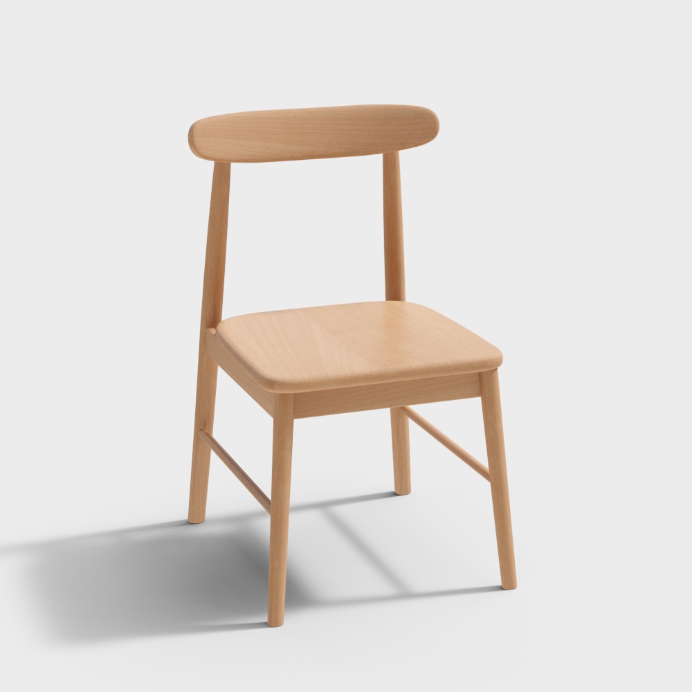 Qiao Mu Yue   Baichuan Chair   Solid wood dining chair