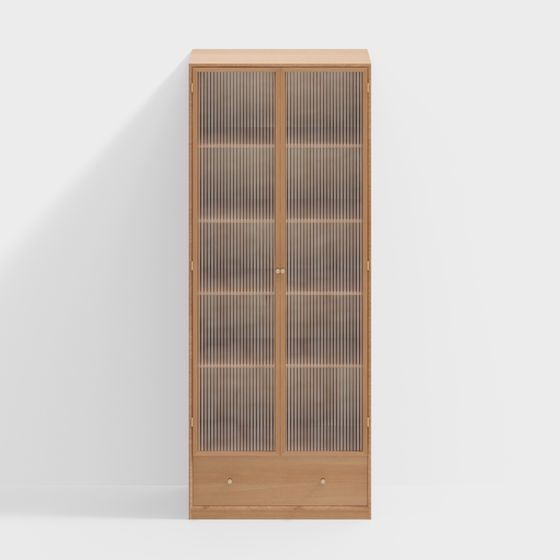 Minimalist Bookshelf 3D model for Modern Interiors