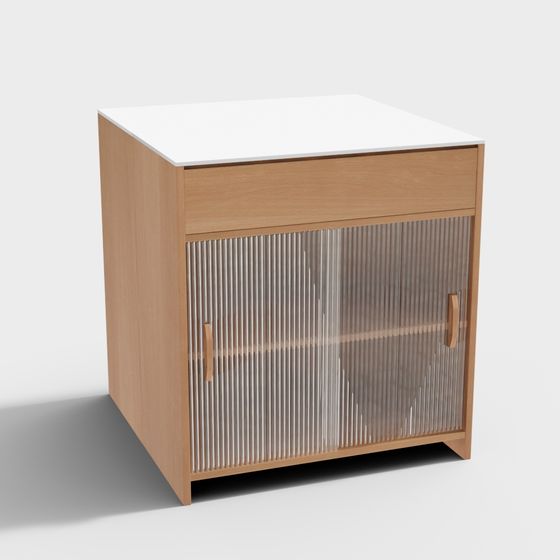 Urban Elegance Bedside Table 3D model