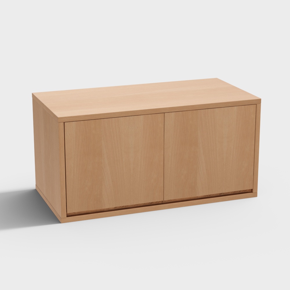 Armario de doble mascarilla para mañana y tarde de madera maciza nórdica en el lenguaje musical Arbor