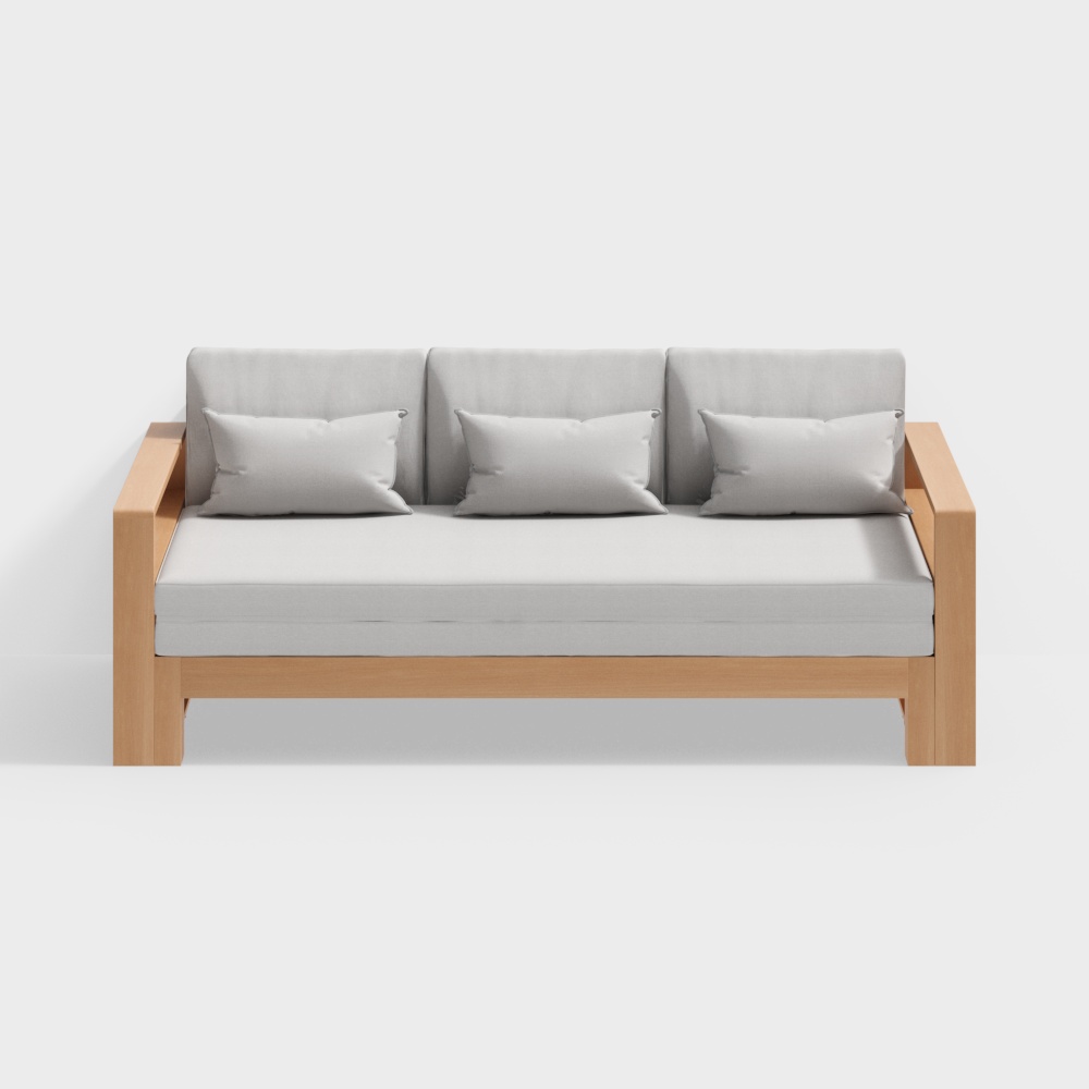 Ngôn ngữ Jomulai - Sofa kéo giường - Sofa vải gỗ tự nhiên