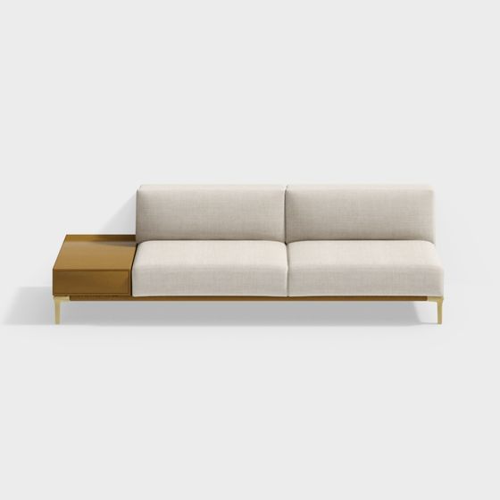Urban Comfort Sofa 3D model for Modern Spaces